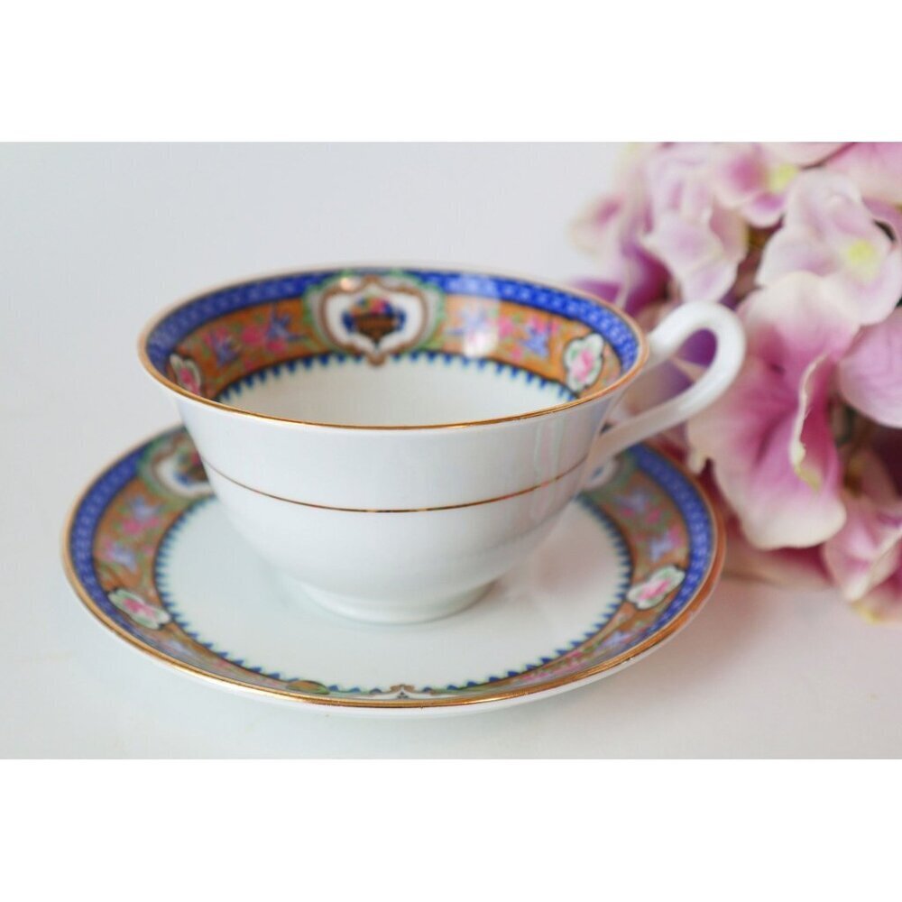Vintage Bridgwood Teacup and Saucer Anchor China England